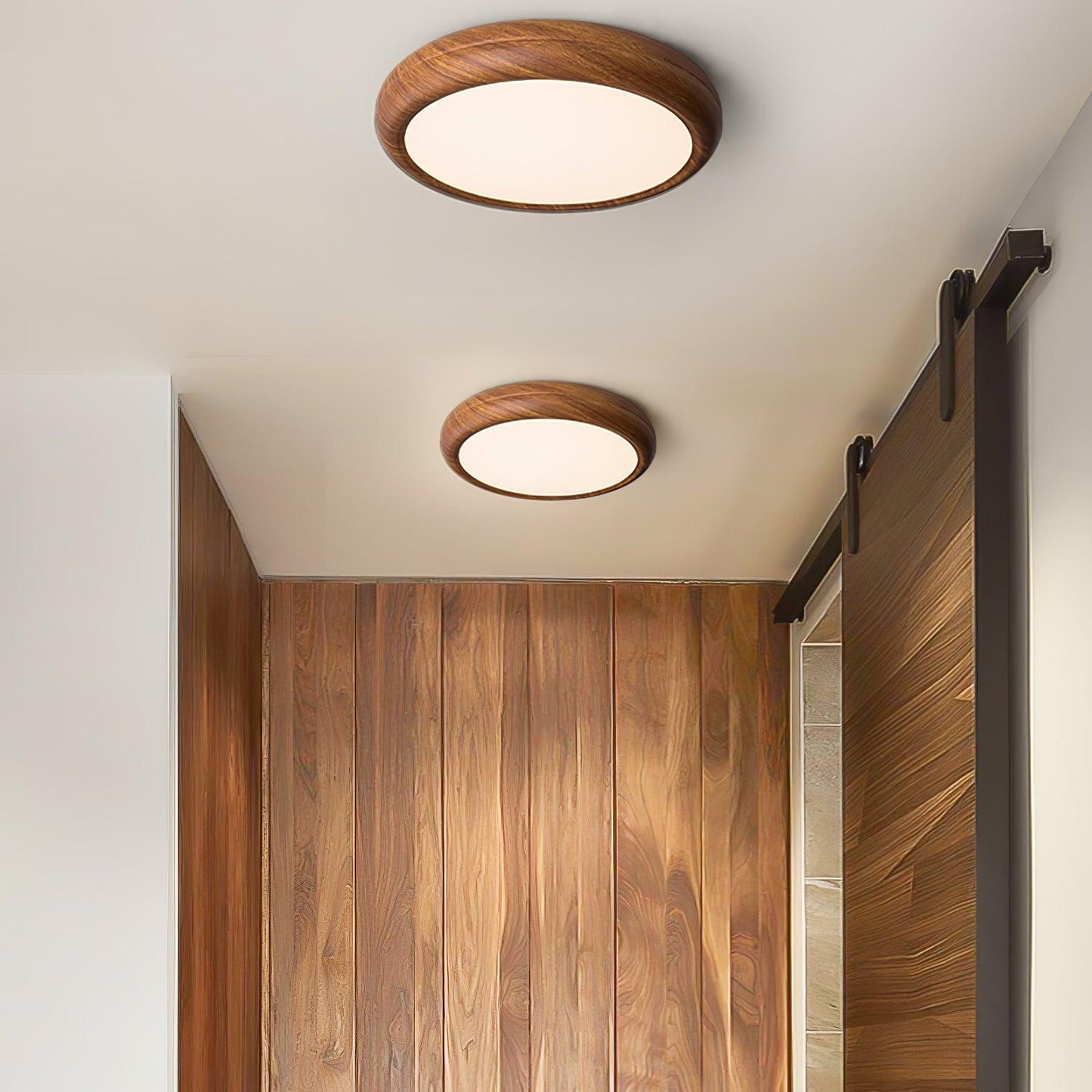 Timber Halo Ceiling Light