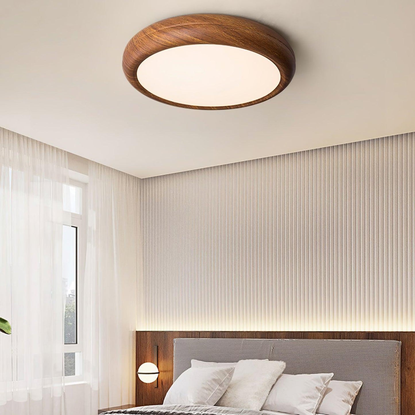 Timber Halo Ceiling Light