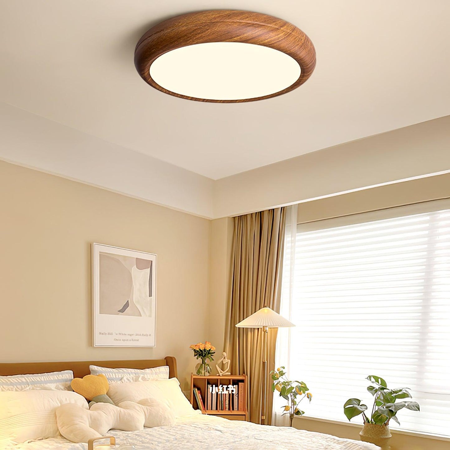 Timber Halo Ceiling Light