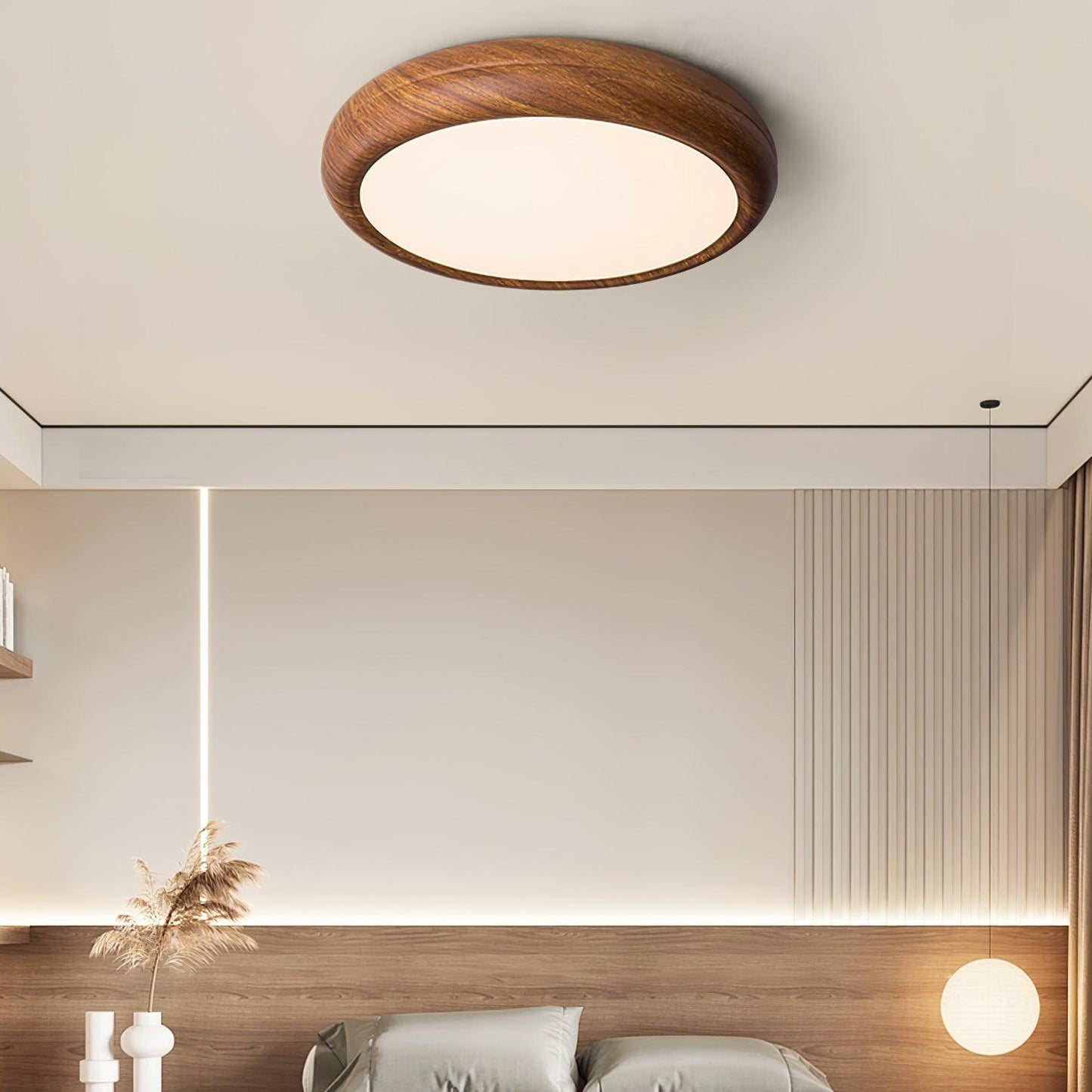 Timber Halo Ceiling Light