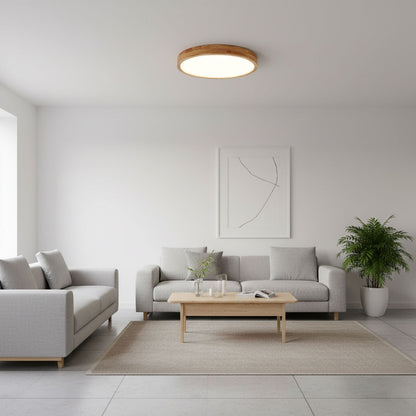 Sculpted Wood Ceiling Light