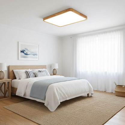 Sculpted Wood Ceiling Light