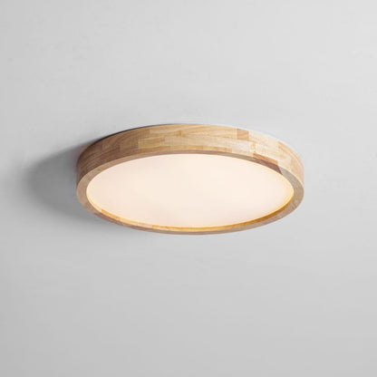 Sculpted Wood Ceiling Light