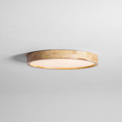 Sculpted Wood Ceiling Light