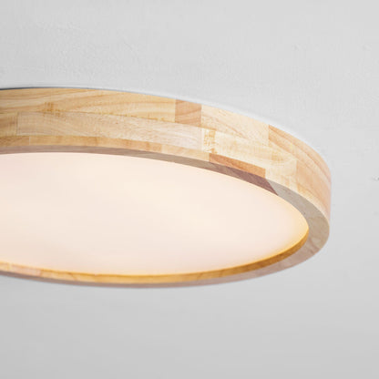 Sculpted Wood Ceiling Light