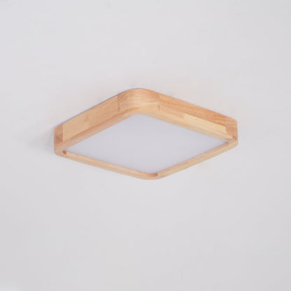 Sculpted Wood Ceiling Light