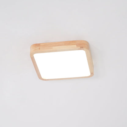 Sculpted Wood Ceiling Light