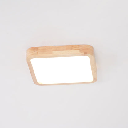 Sculpted Wood Ceiling Light