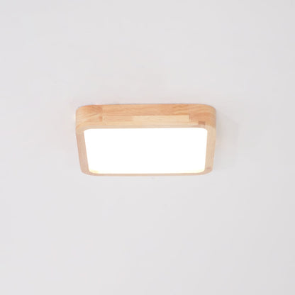 Sculpted Wood Ceiling Light