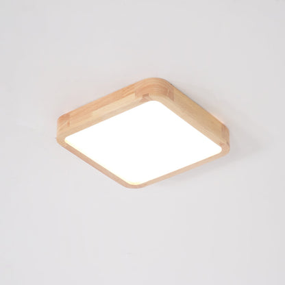 Sculpted Wood Ceiling Light