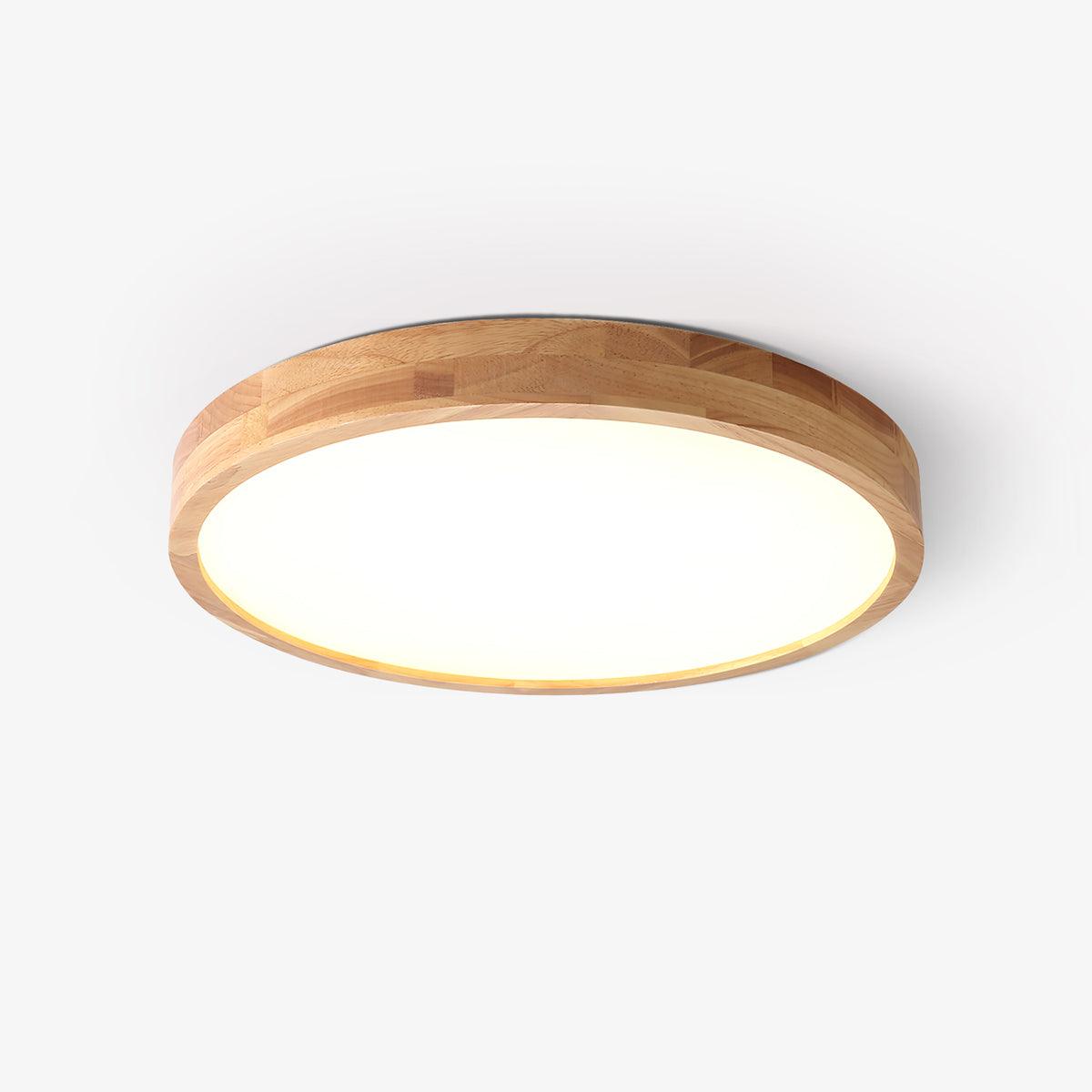 Sculpted Wood Ceiling Light