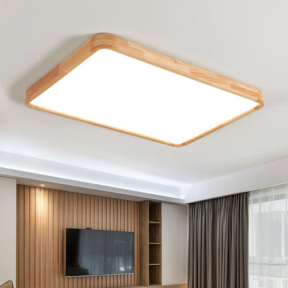 Sculpted Wood Ceiling Light