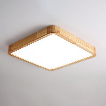 Sculpted Wood Ceiling Light