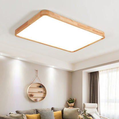 Sculpted Wood Ceiling Light