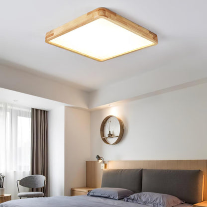 Sculpted Wood Ceiling Light