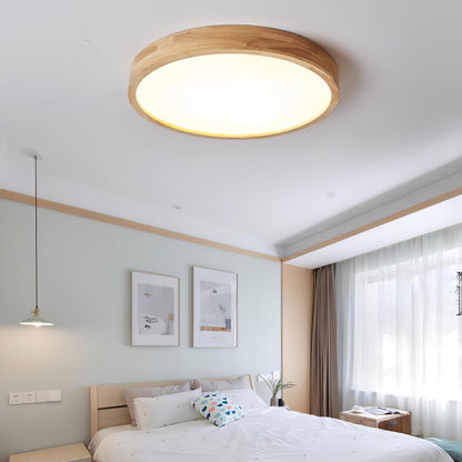 Sculpted Wood Ceiling Light