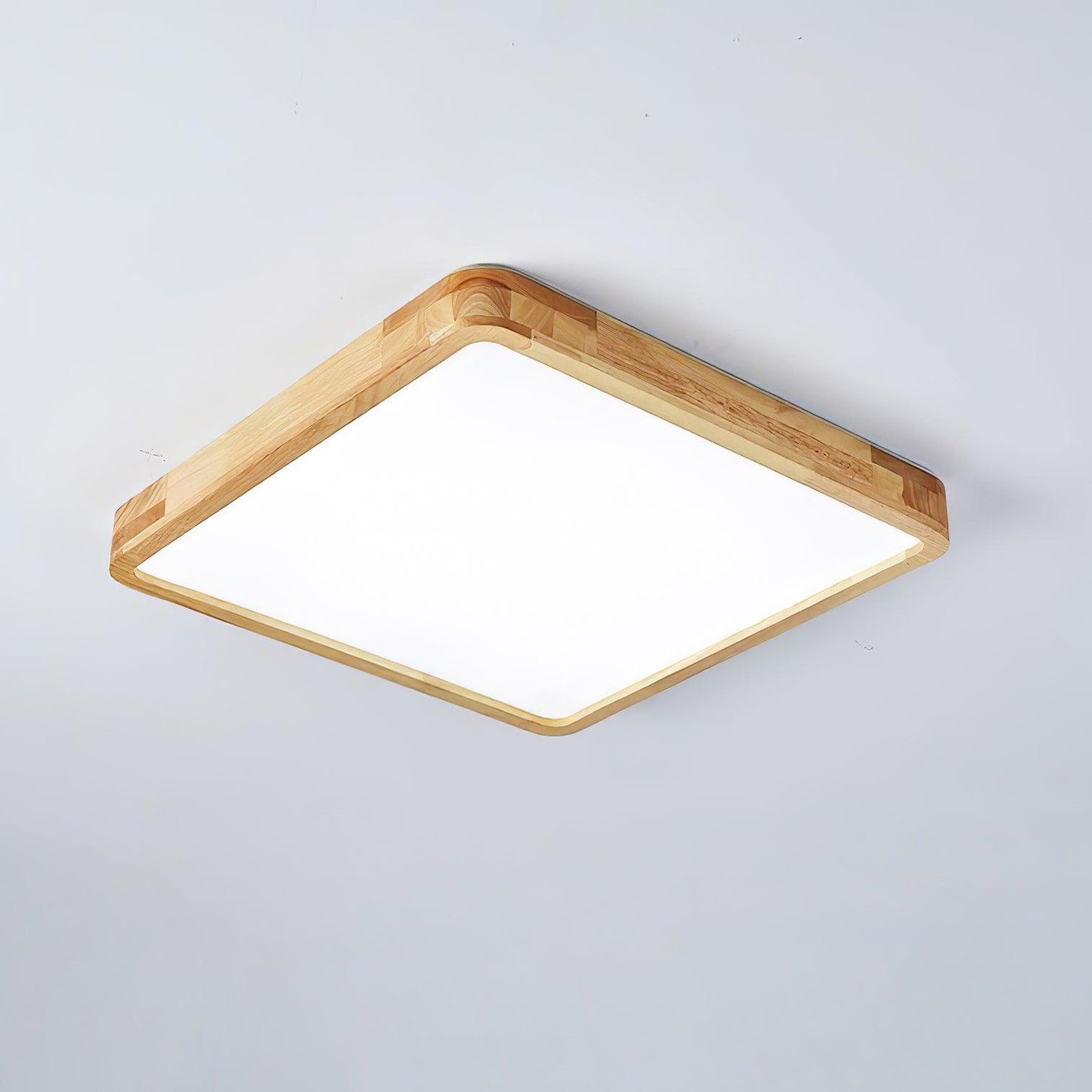 Sculpted Wood Ceiling Light