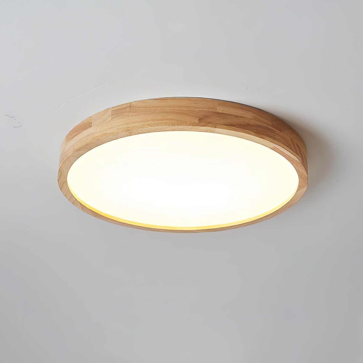 Sculpted Wood Ceiling Light