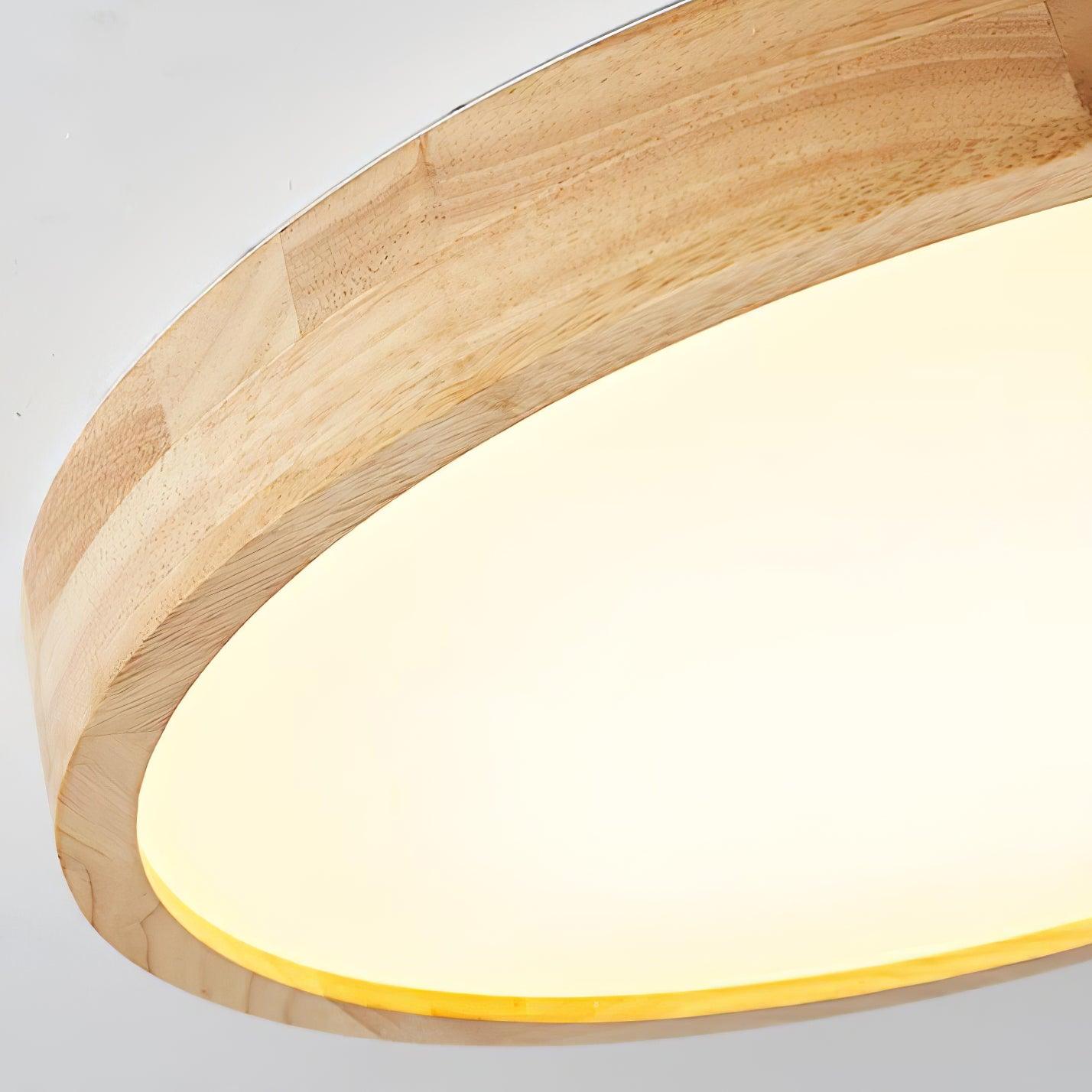 Sculpted Wood Ceiling Light