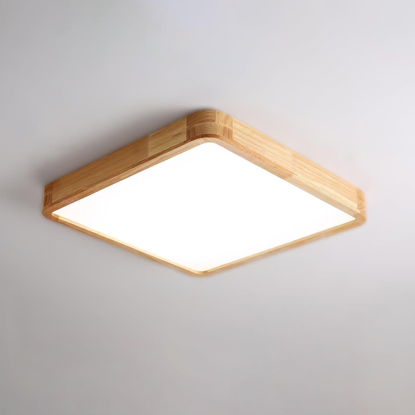 Sculpted Wood Ceiling Light