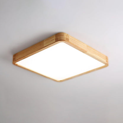 Sculpted Wood Ceiling Light