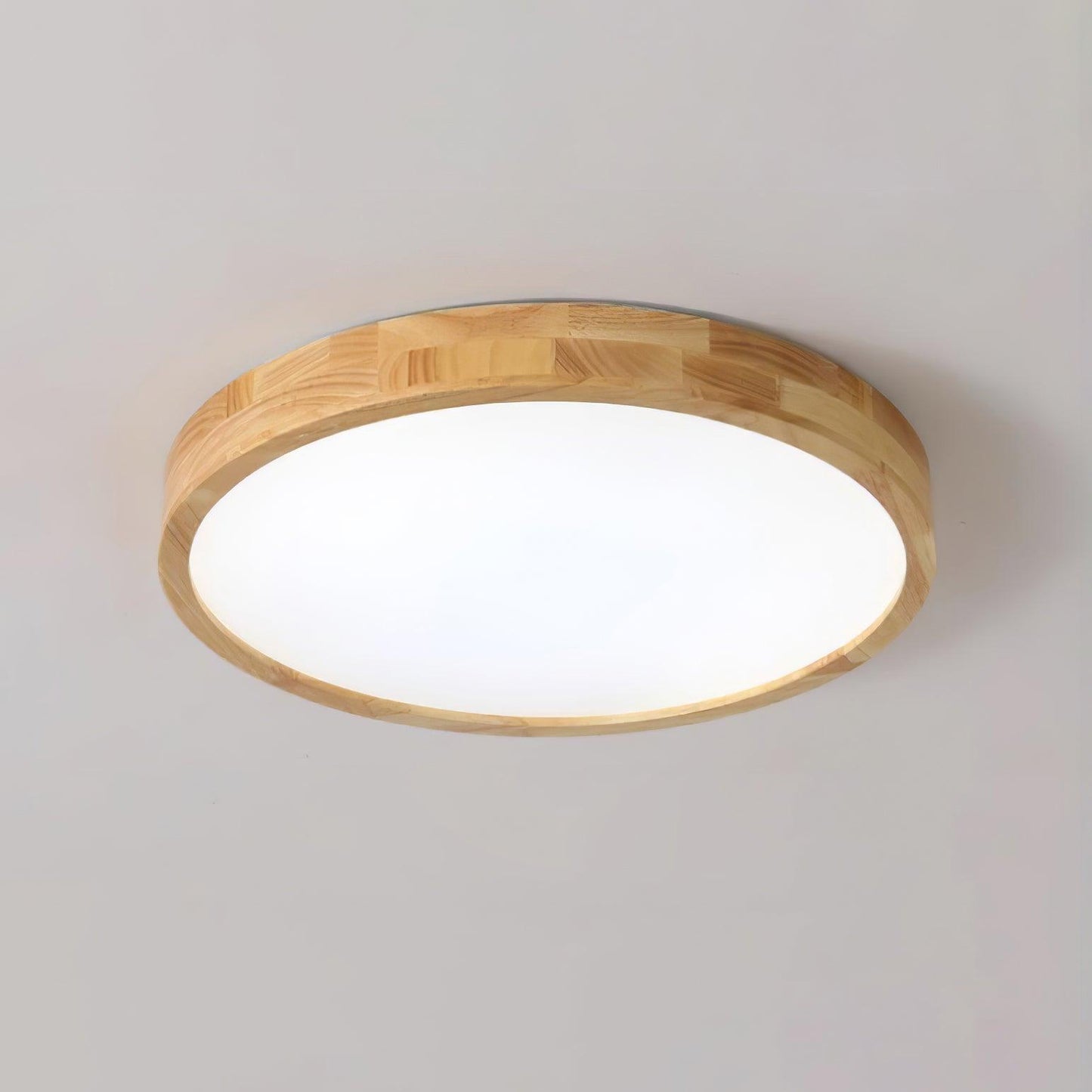 Sculpted Wood Ceiling Light