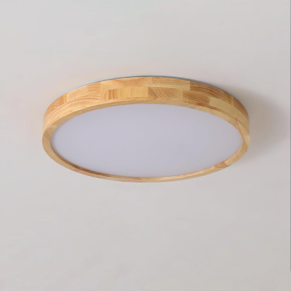 Sculpted Wood Ceiling Light