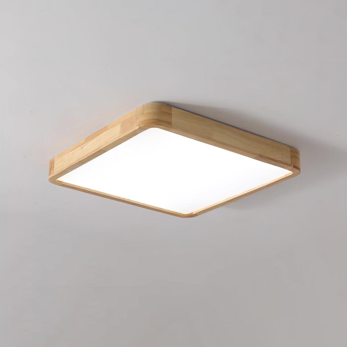 Sculpted Wood Ceiling Light