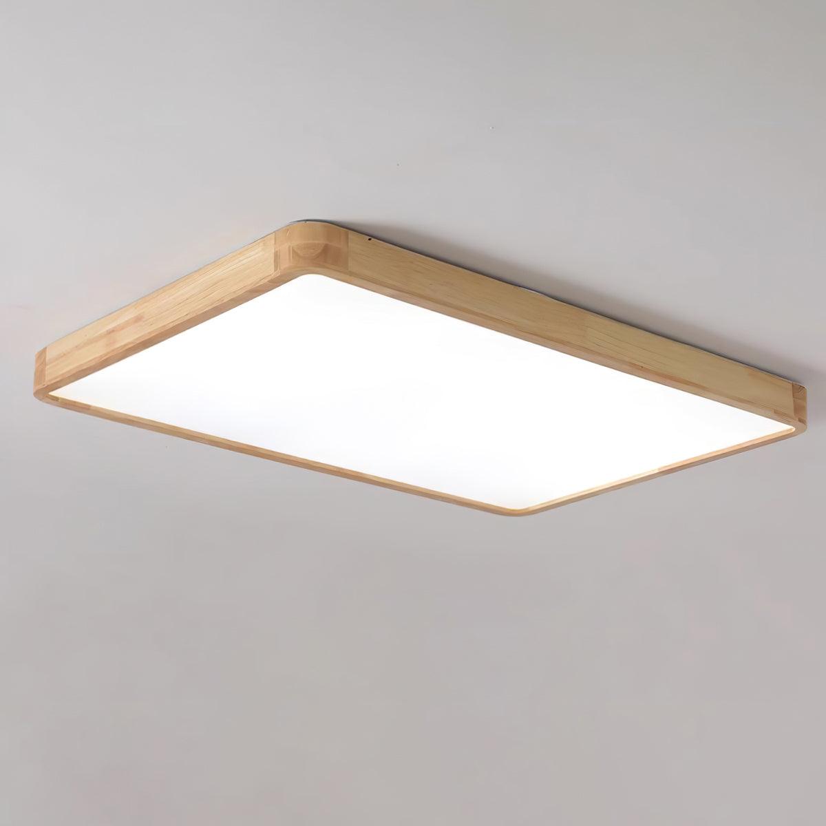Sculpted Wood Ceiling Light