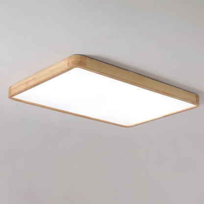 Sculpted Wood Ceiling Light