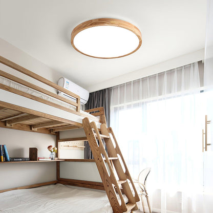 Sculpted Wood Ceiling Light