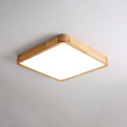 Sculpted Wood Ceiling Light