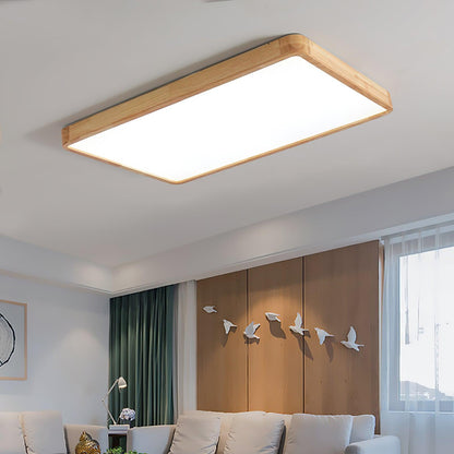 Sculpted Wood Ceiling Light