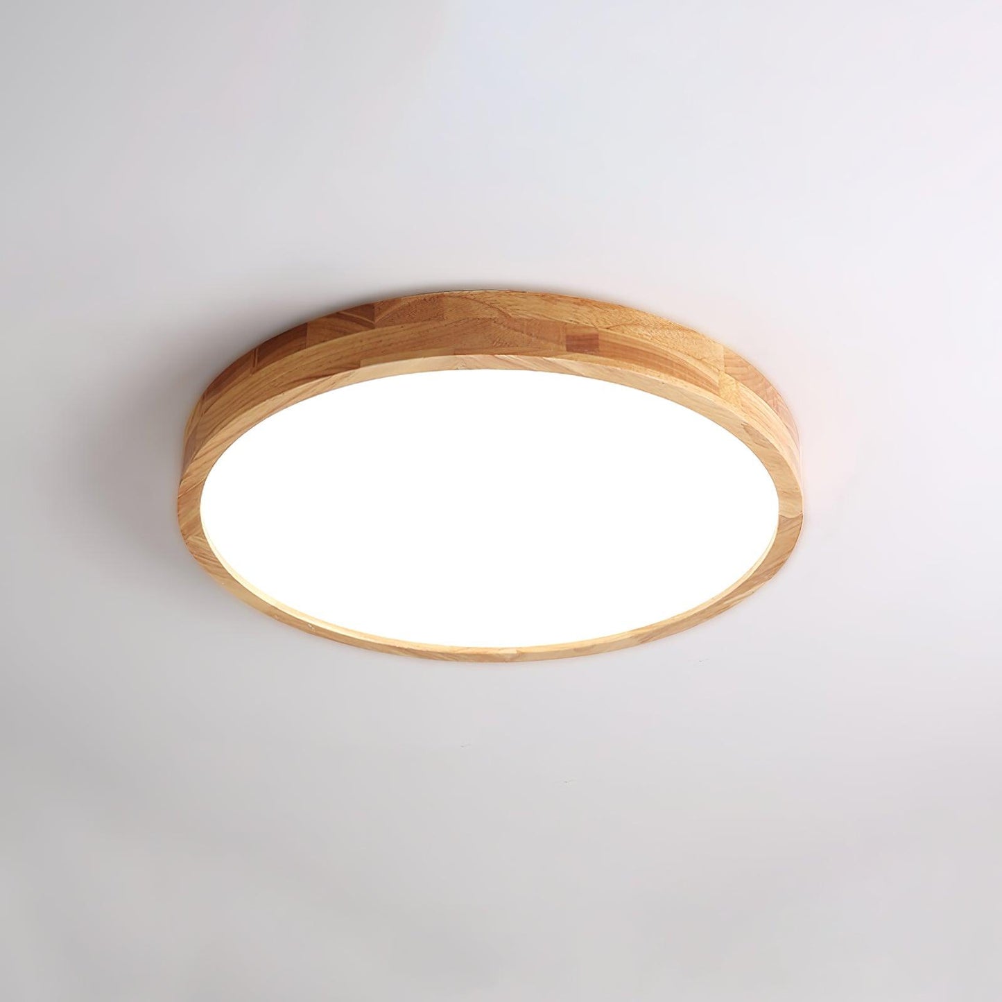 Sculpted Wood Ceiling Light