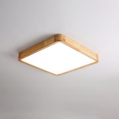Sculpted Wood Ceiling Light