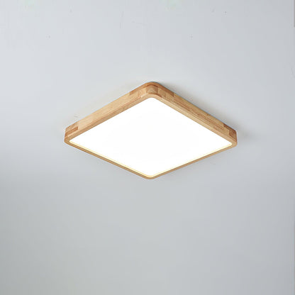 Sculpted Wood Ceiling Light