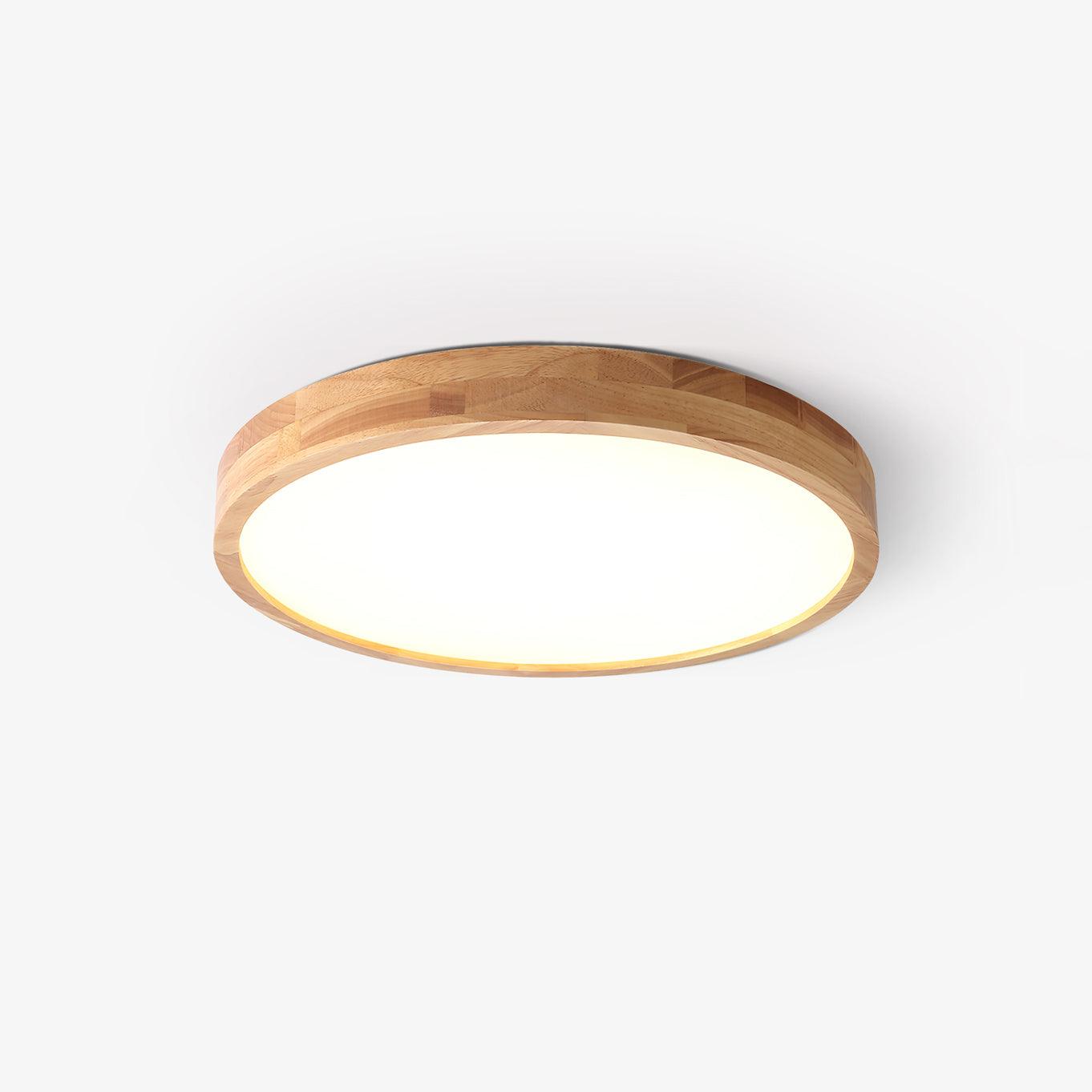 Sculpted Wood Ceiling Light