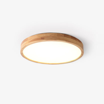 Sculpted Wood Ceiling Light