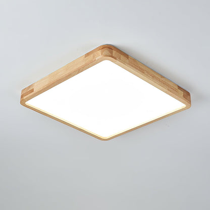 Sculpted Wood Ceiling Light