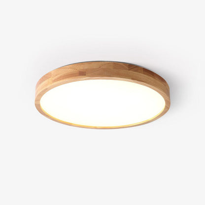 Sculpted Wood Ceiling Light