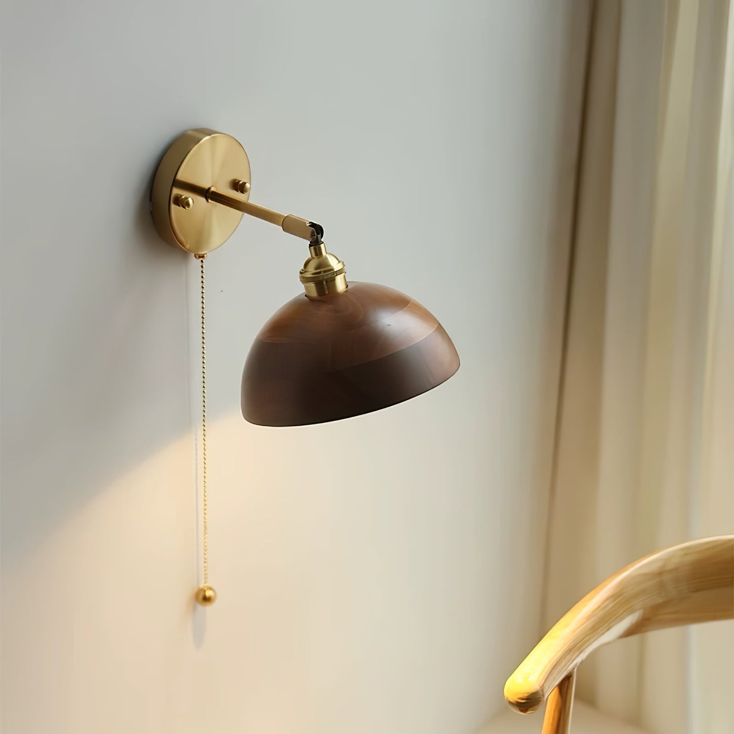 Rustic Wood Wall Sconce