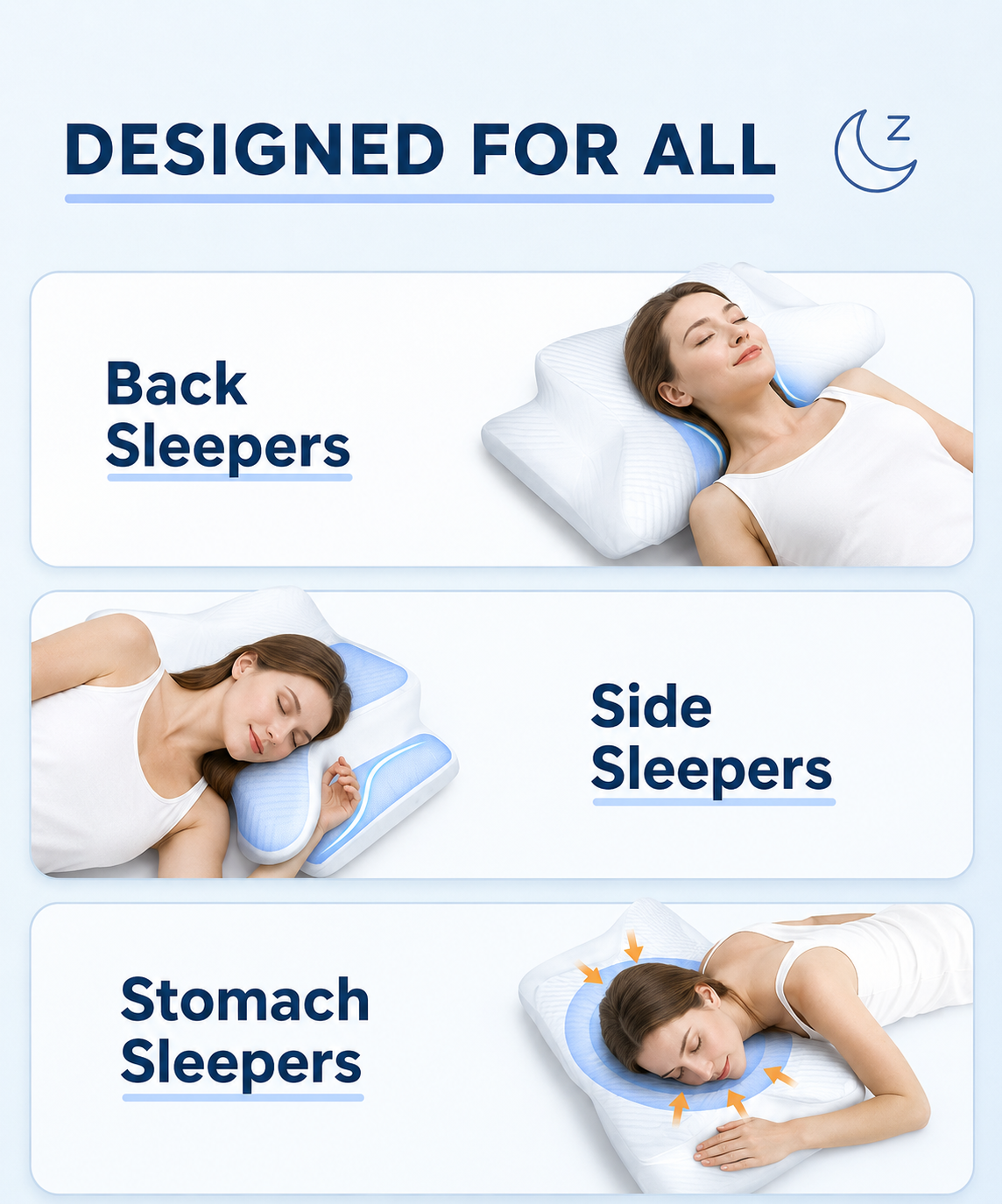 CalmContour Memory Foam Contour Neck Pillow