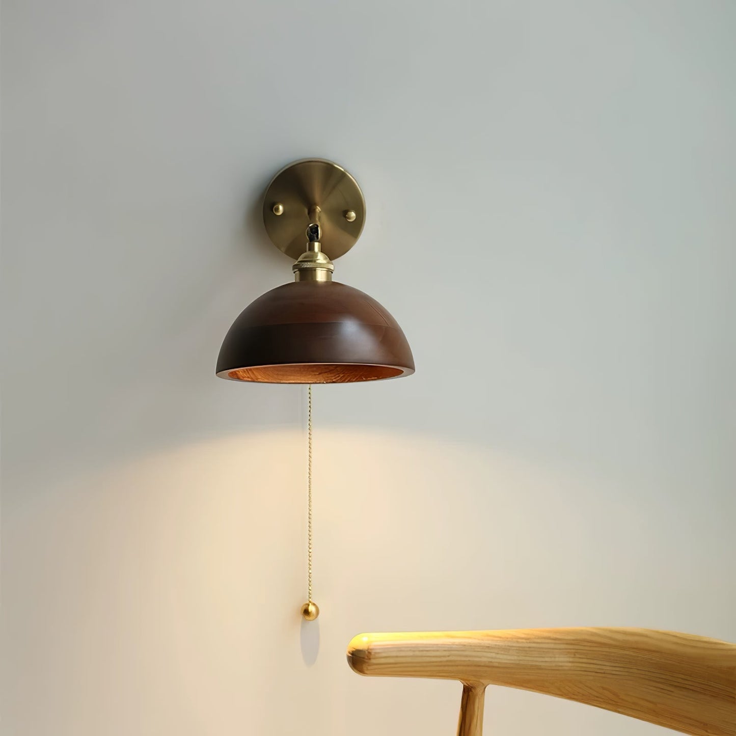 Rustic Wood Wall Sconce