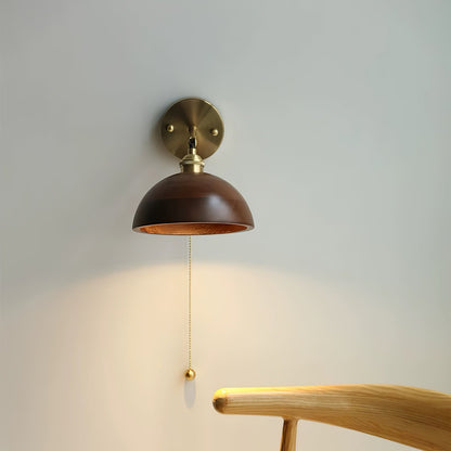 Rustic Wood Wall Sconce