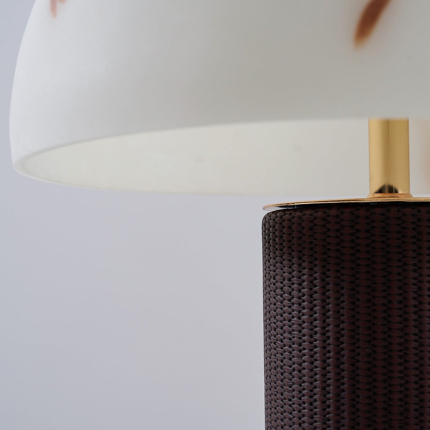Woven Leather Table Lamp