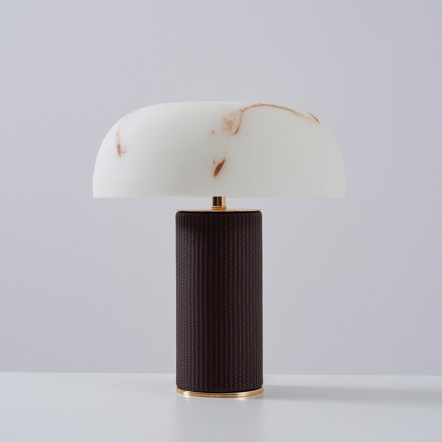 Woven Leather Table Lamp
