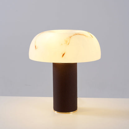 Woven Leather Table Lamp